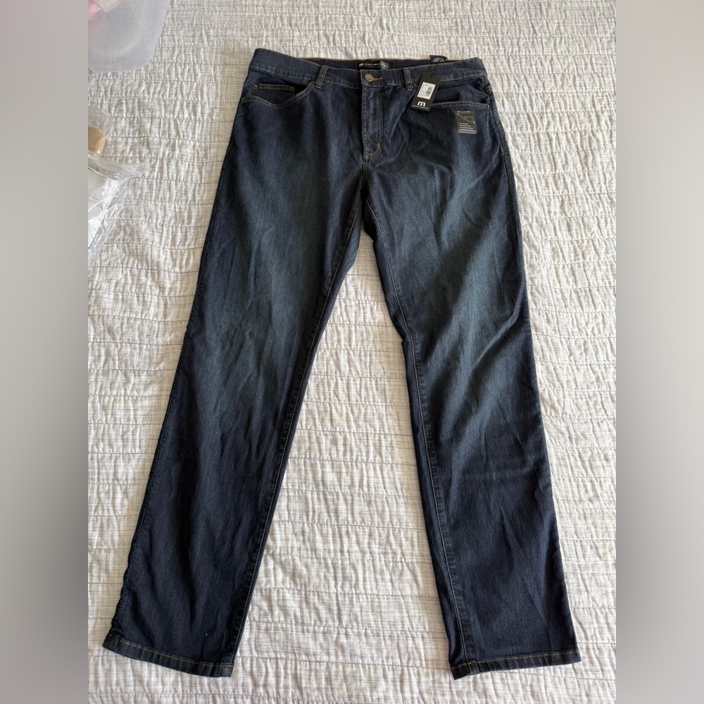 Travis Mathew Legacy Featherweight Blue Straight Jeans